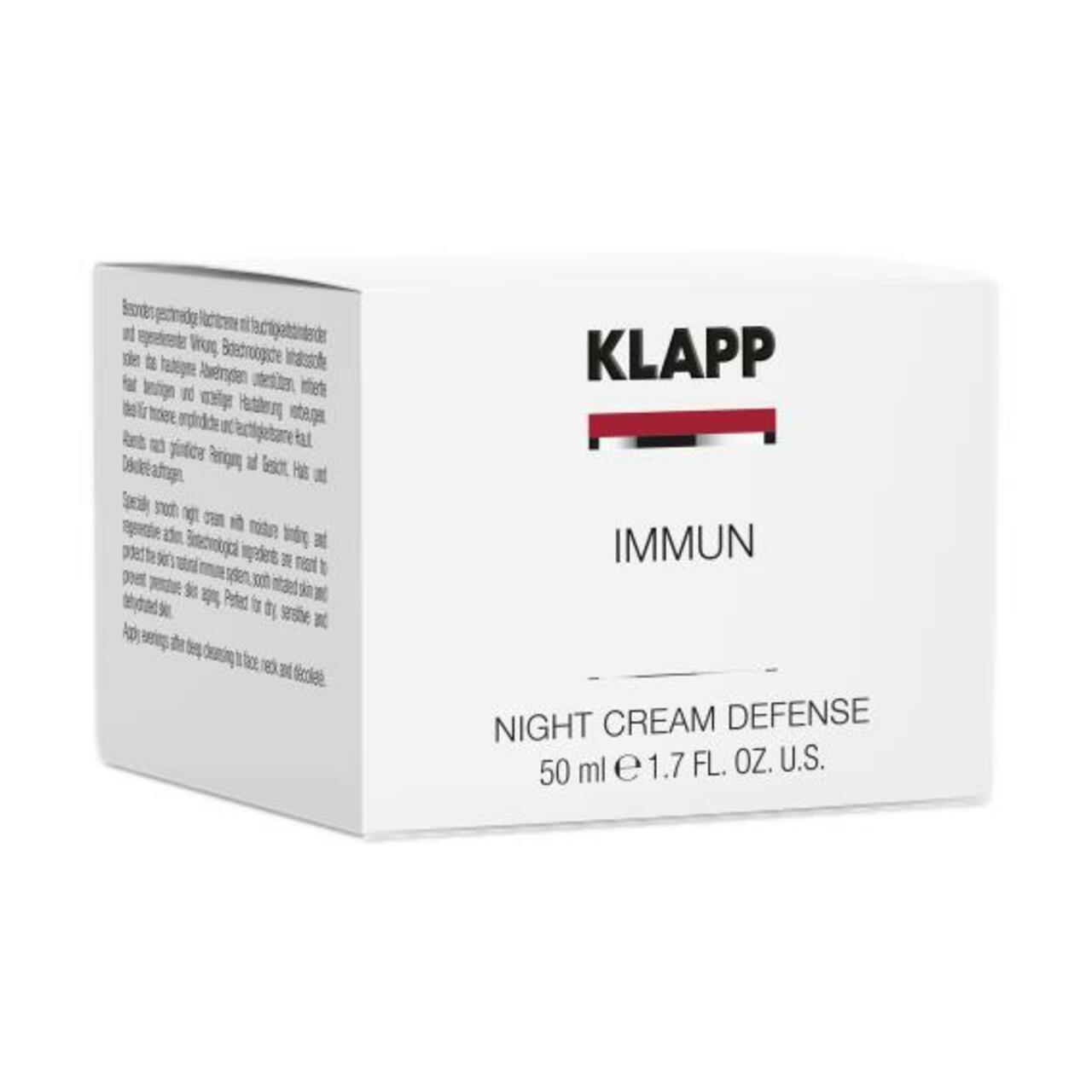 Klapp nakts krēms imūnsistēmas aizsardzībai - 50 ml