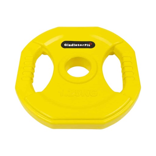  Gladiatorfit Pump Gewichtsschijf met rubberen coating en handgrepen Ø 31 mm