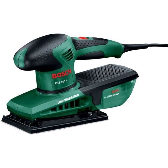 Bosch orbital sander - PSS 200 A (Supplied in a plastic case with 1 P120 abrasive sheet)