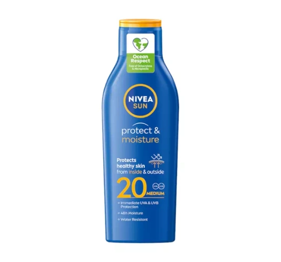 NIVEA SUN Protect&Moisture nawilżający balsam do opalania SPF20 200 ml