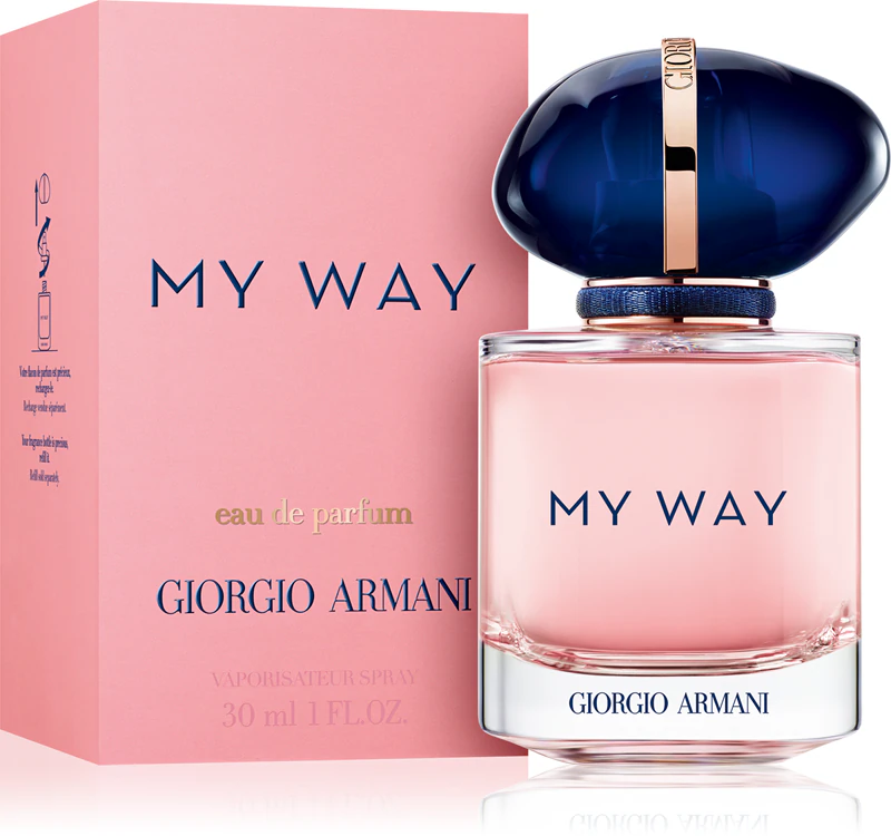 Frasco recarregável de Armani My Way Eau de Parfum para mulheres
