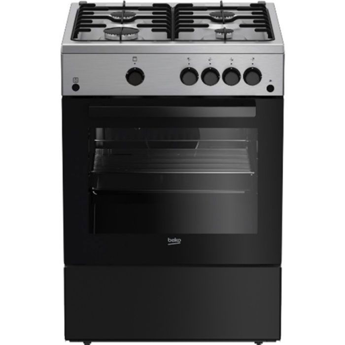 Kookplaat - BEKO - FBG62031XCS - 4 branders - Gasoven - Roestvrij staal - Energieklasse A