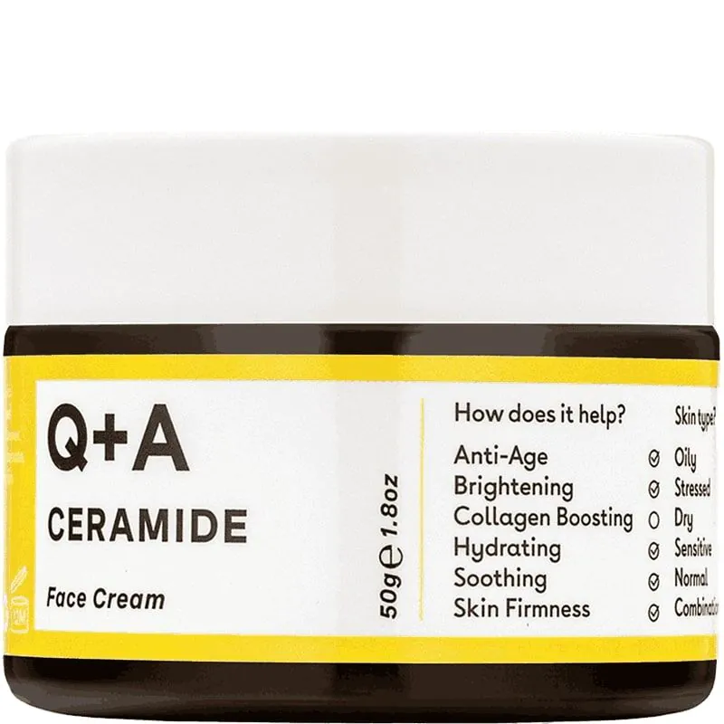 Q+A Ceramide Defence - Ceramidowy ochronny krem do twarzy 50g