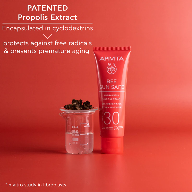Gel-creme facial hidratante e refrescante Apivita Bee Sun Safe FPS 30