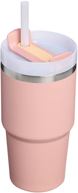 Copo térmico Stanley Quencher H2.O FlowState™ em aço inoxidável com canudo, tamanho pequeno.