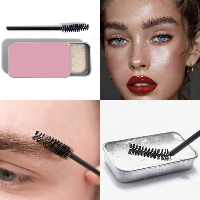 Cire savonneuse pour sourcils 10 g, dense et transparente, longue tenue, avec pinceaux, cosmétiques, maquillage TSLM1