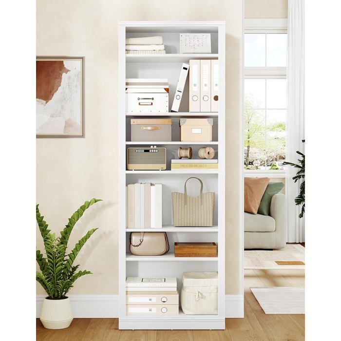Meuble à Chaussures, Meuble D'entrée Rangement 27-30 Paires, Cloison Réglable, Commode à Chaussures, Armoire, Blanc