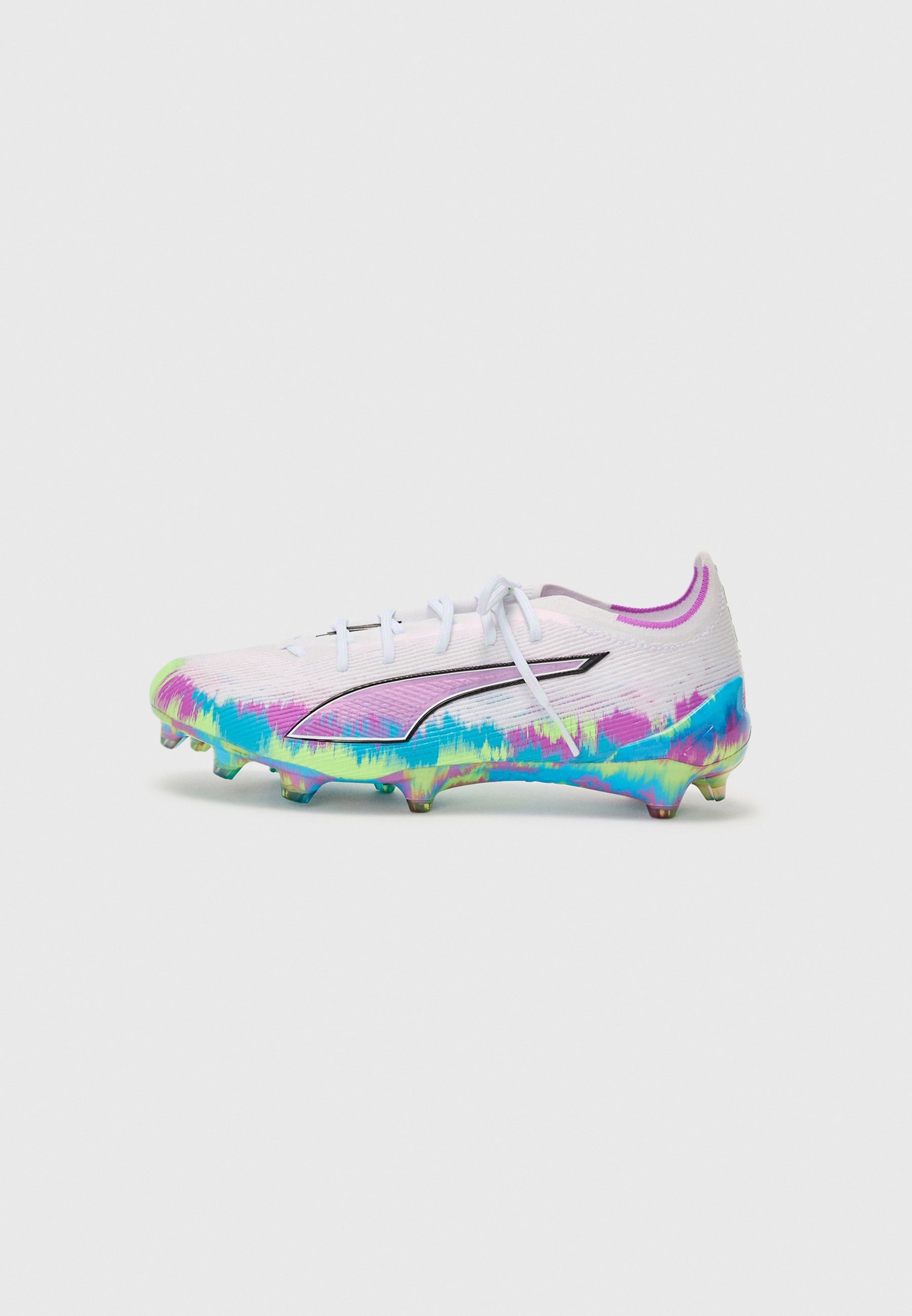 Puma FUTURE 8 PRO FG/AG - Voetbalschoenen voor stevige ondergrond - wit/frisappelgroen/ultrablauw/puur magenta