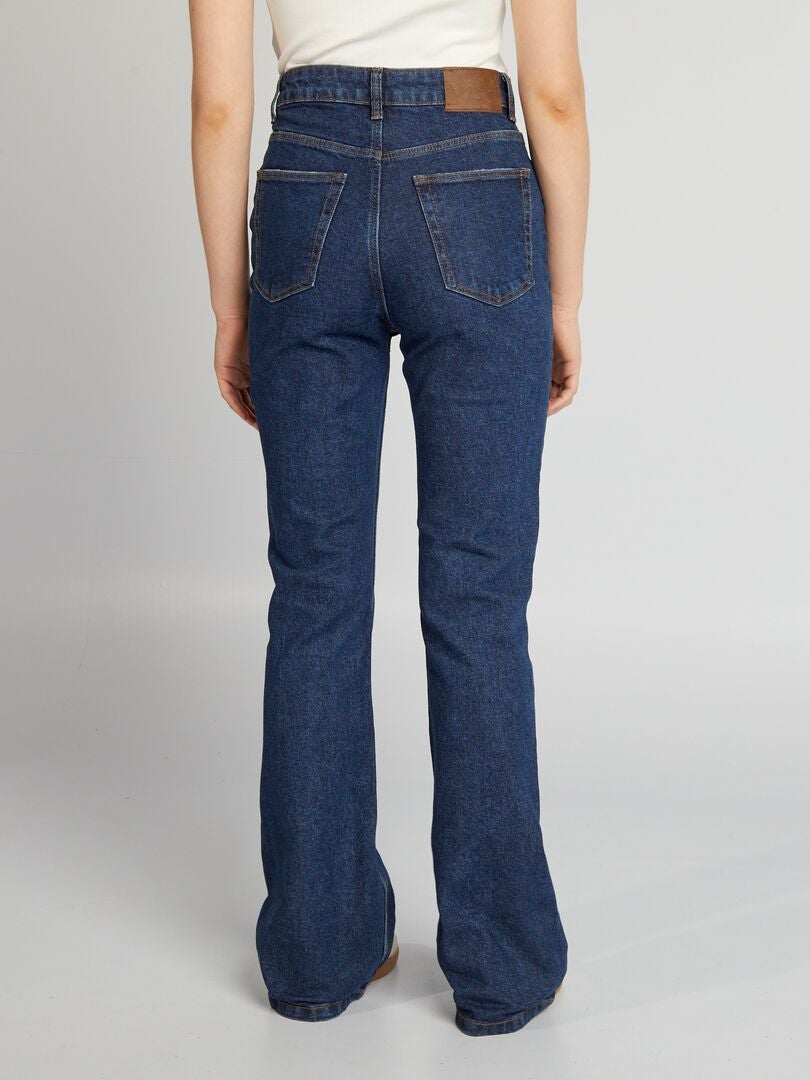Pantalones vaqueros acampanados/de bota de talle alto - AZUL