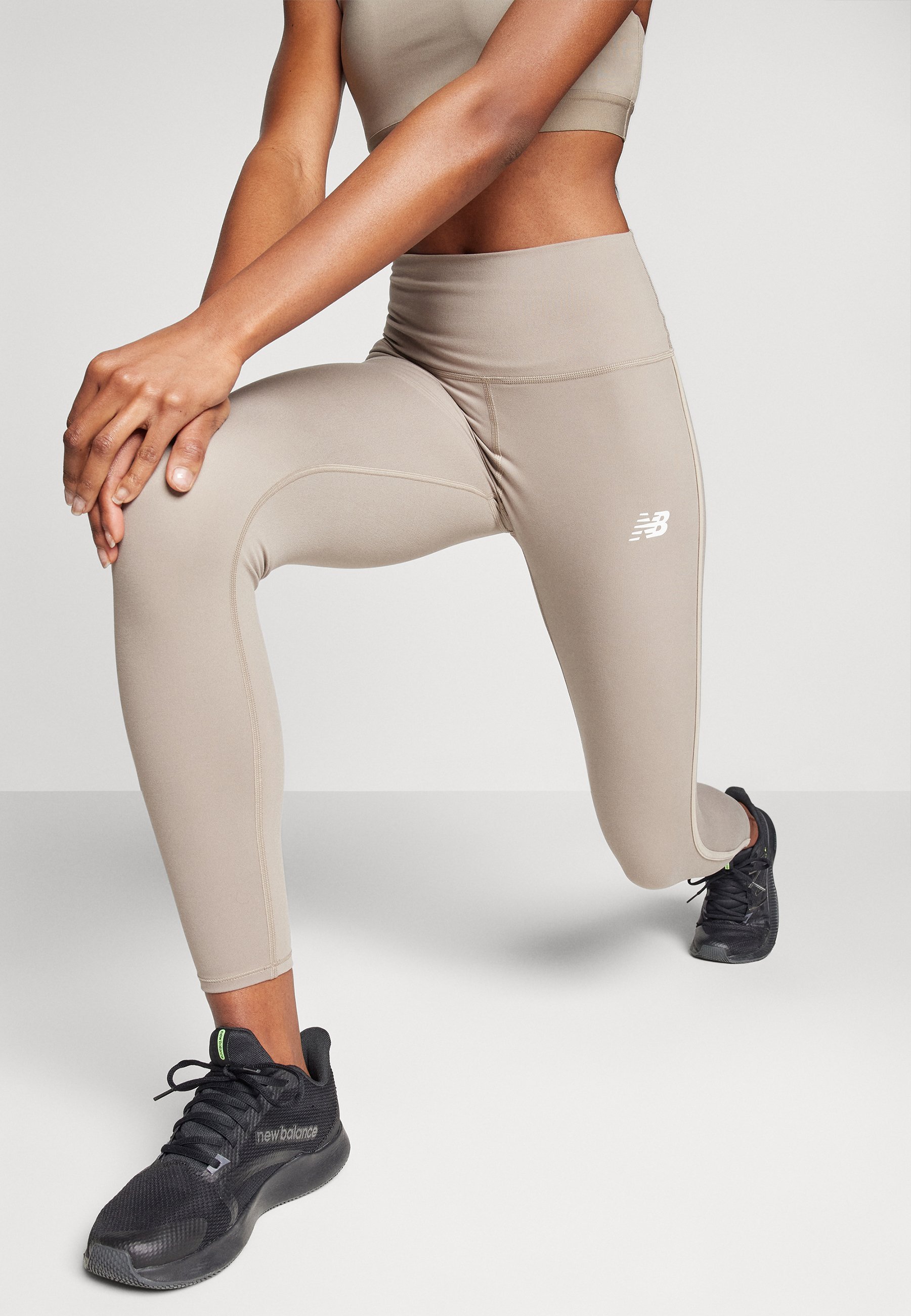 New Balance HARMONY PIPING HIGH RISE LEGGING - Leggings - dockside
