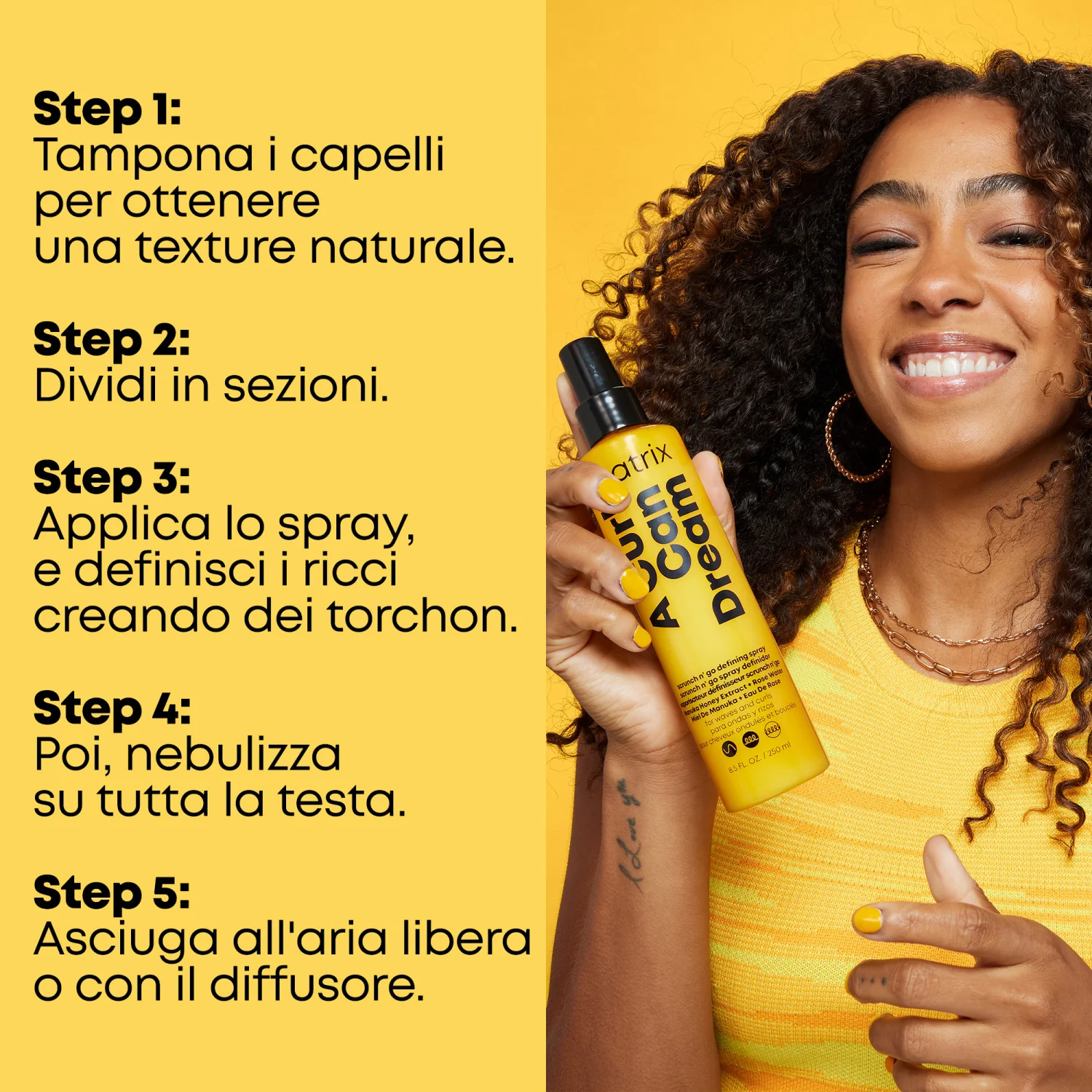 Total Results A Curl Can Dream Scrunch N' Go Defining Spray - Spray Capelli Styling & Finish, Spray Termo Protettivo