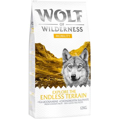 12 kg di crocchette per cani Wolf of Wilderness + 200 g di orecchie di coniglio essiccate in omaggio!*