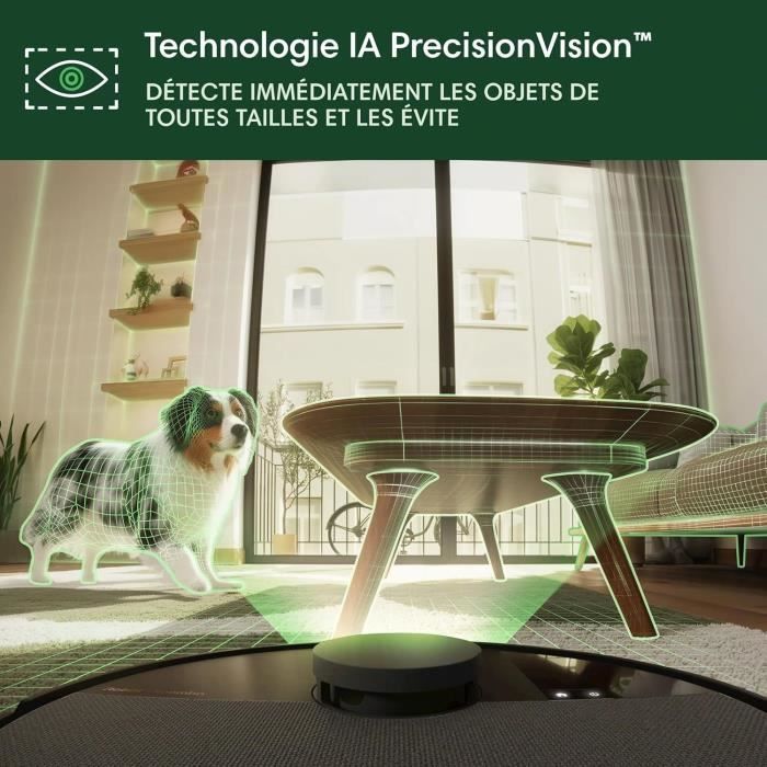 iRobot Roomba Plus 505 Black - Multifunctional Base - Warm Air Wash and Dry Mop Pads - PrecisionVision AI