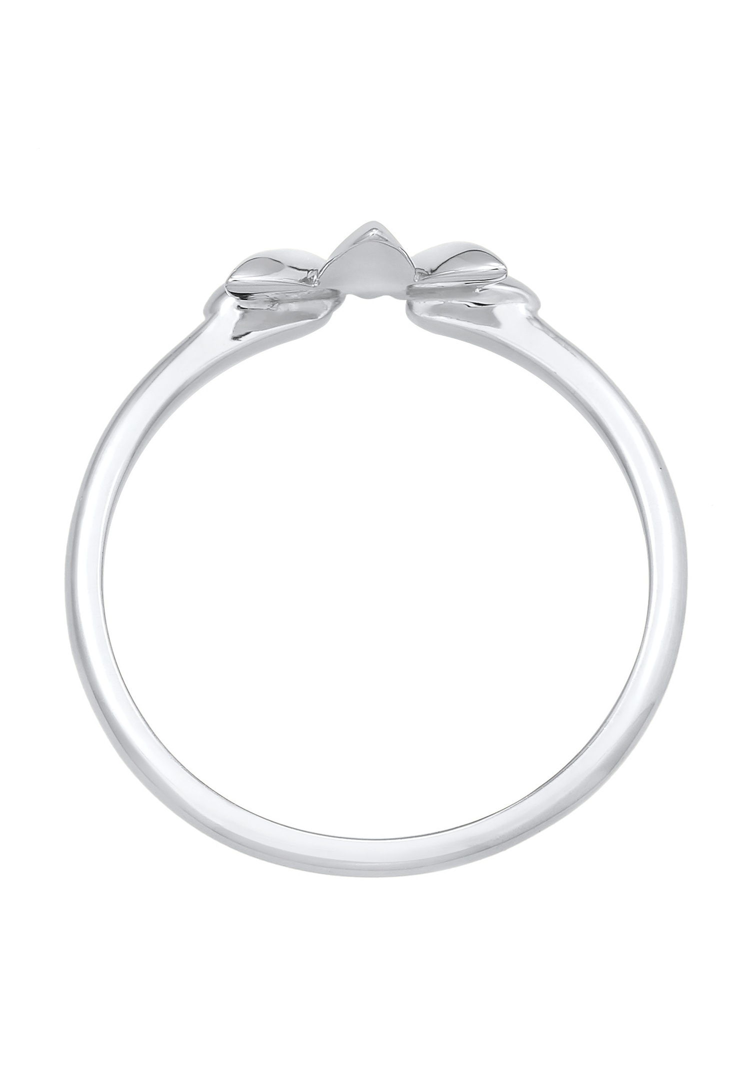 Elli Femmes forme feuille nature élégante en argent sterling 925