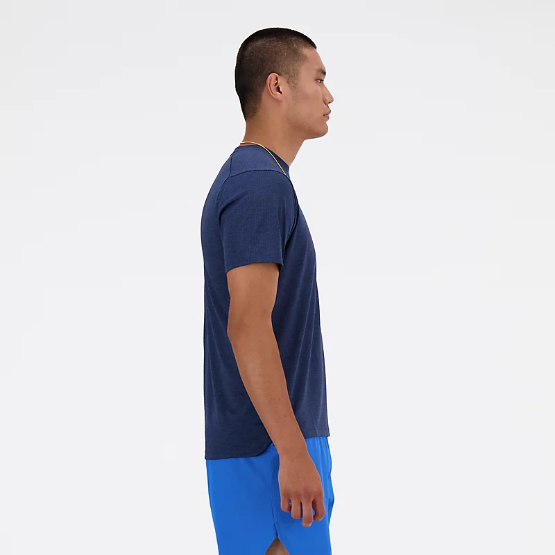 Ανδρικό αθλητικό μπλουζάκι - NB NAVY HEATHER