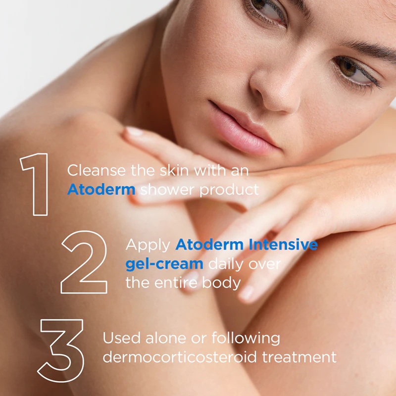 Bioderma Atoderm Gel-Creme Intensivo: cuidado calmante para pele seca e atópica.