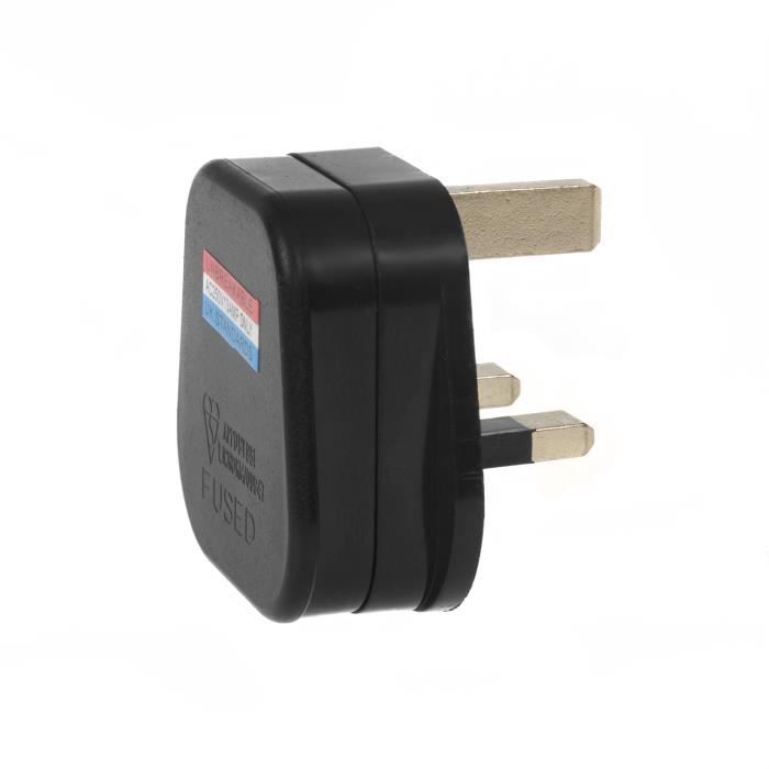 Adaptador de viaje - MACLEAN - MCE193 - Enchufe británico - Fusible de 13 A - Enchufe de 230 V