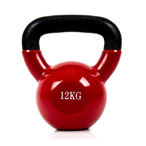 Coshano 12 kg ijzeren kettlebell met vinylcoating