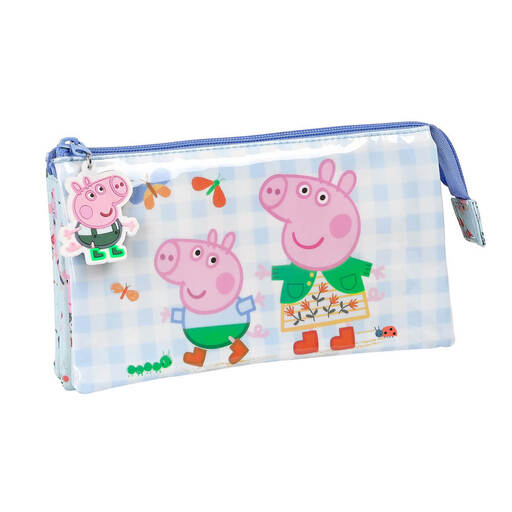  Estojo triplo para lápis Peppa Pig Fazendeira Urbana