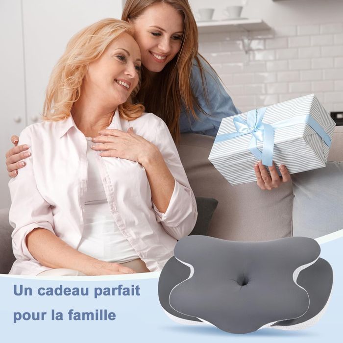 Almohada cervical de espuma viscoelástica para el dolor de cuello y hombros, almohada ortopédica ergonómica de soporte para el cuello.