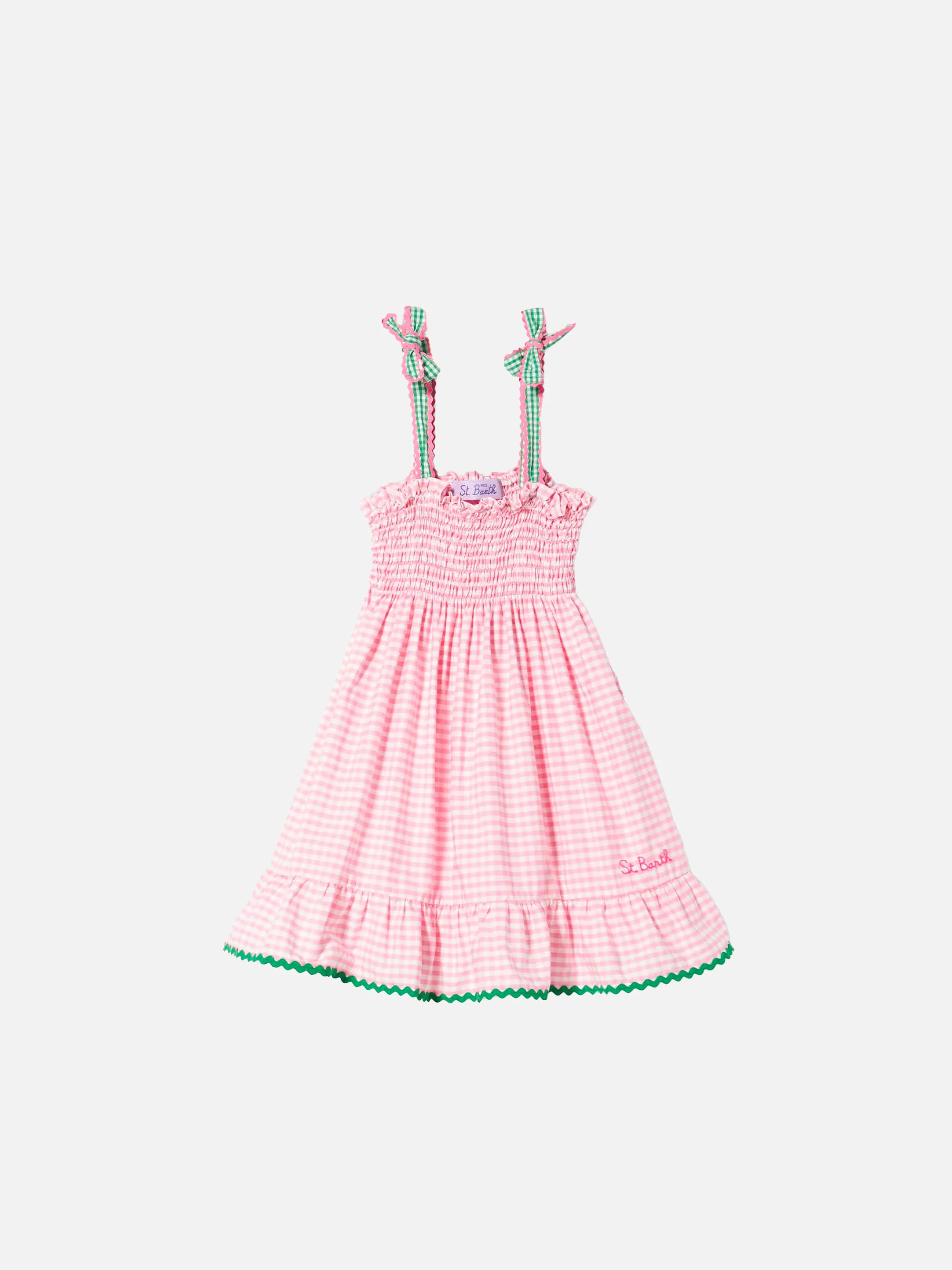 Abito da bambina con stampa vichy