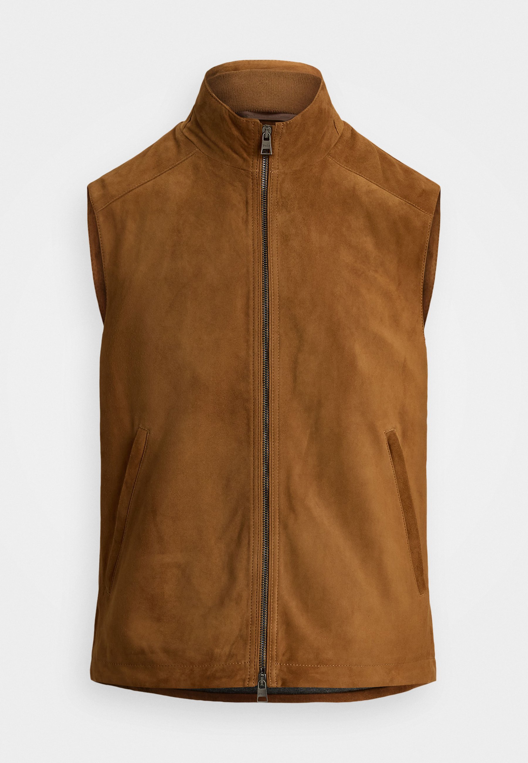 Gilet en daim Polo Ralph Lauren - Veste en cuir - marron café