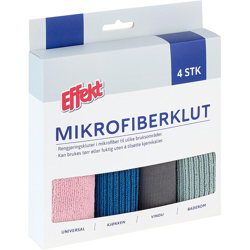 Effekt mikrofiberklude 4-pak