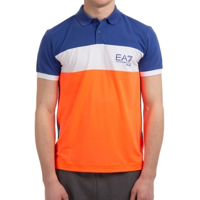 Polo - EA7 Emporio Armani - Regular - Blu - Collo a polo - Maniche corte