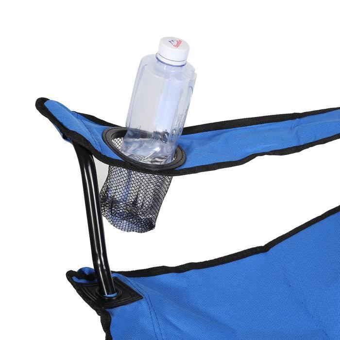 Silla plegable - Ligera y portátil - Impermeable - 130 kg - Ideal para acampar y la playa