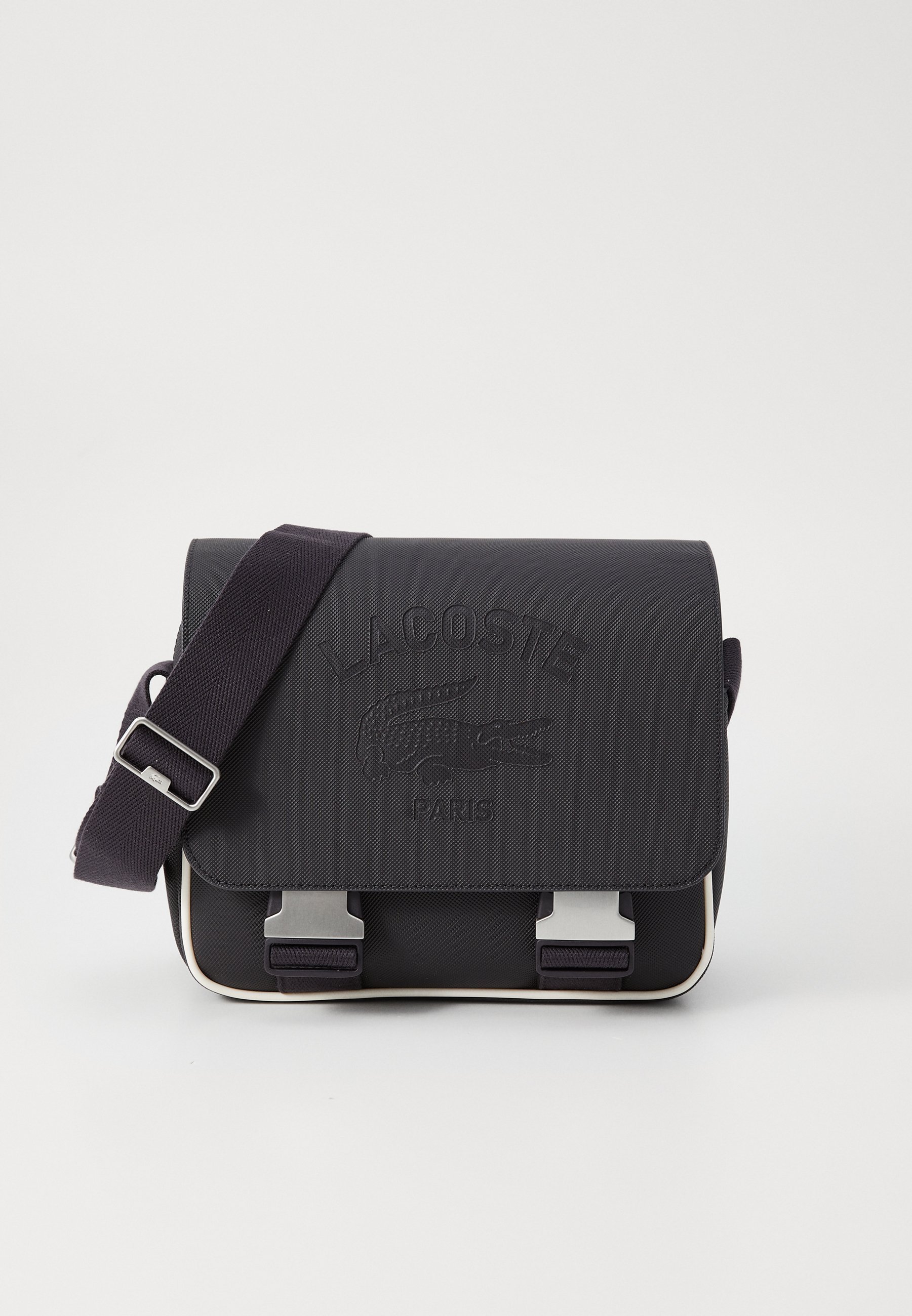 Lacoste MESSENGER BAG UNISEX - Cross body bag - abimes farine