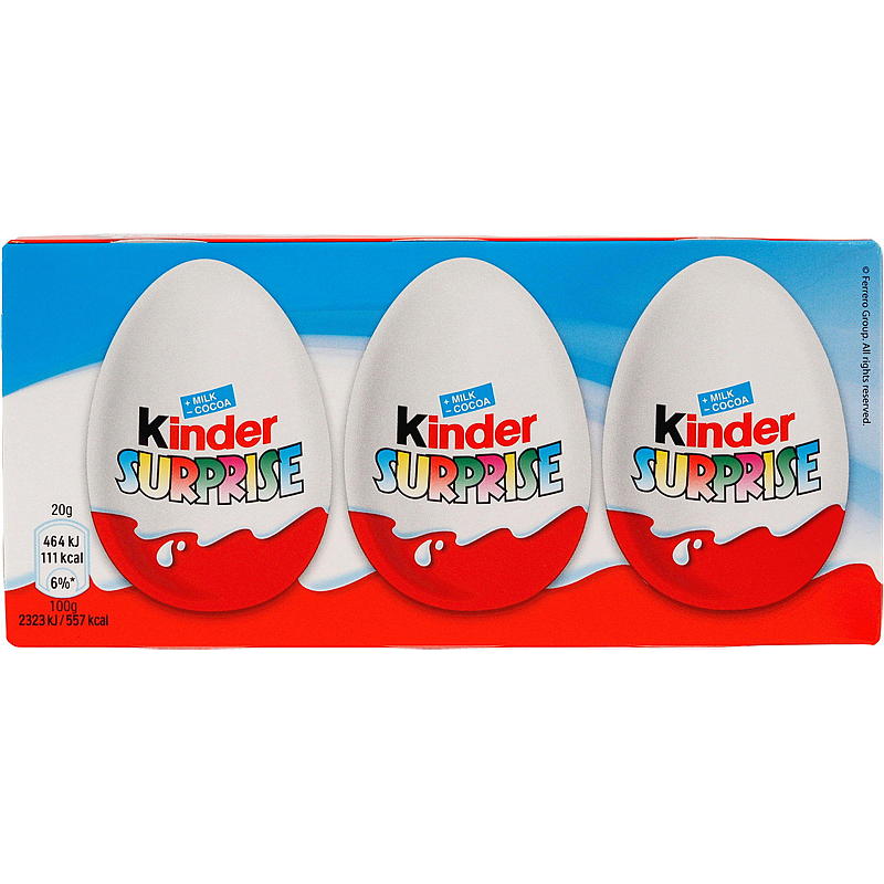 Kinder Kinder-egg 3-pakning 60 g