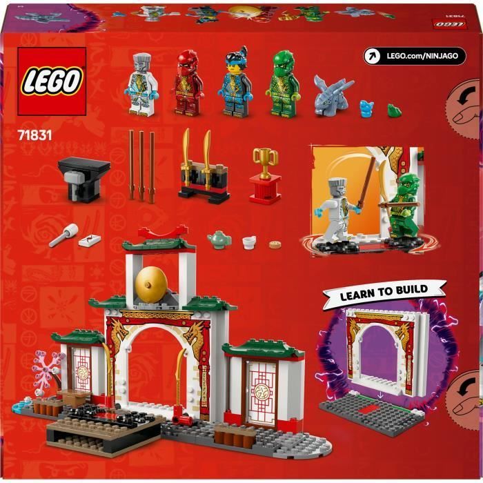 LEGO NINJAGO 71831 Le temple de Spinjitzu des Ninjas - Jouet dragon pour enfants dès 4 ans