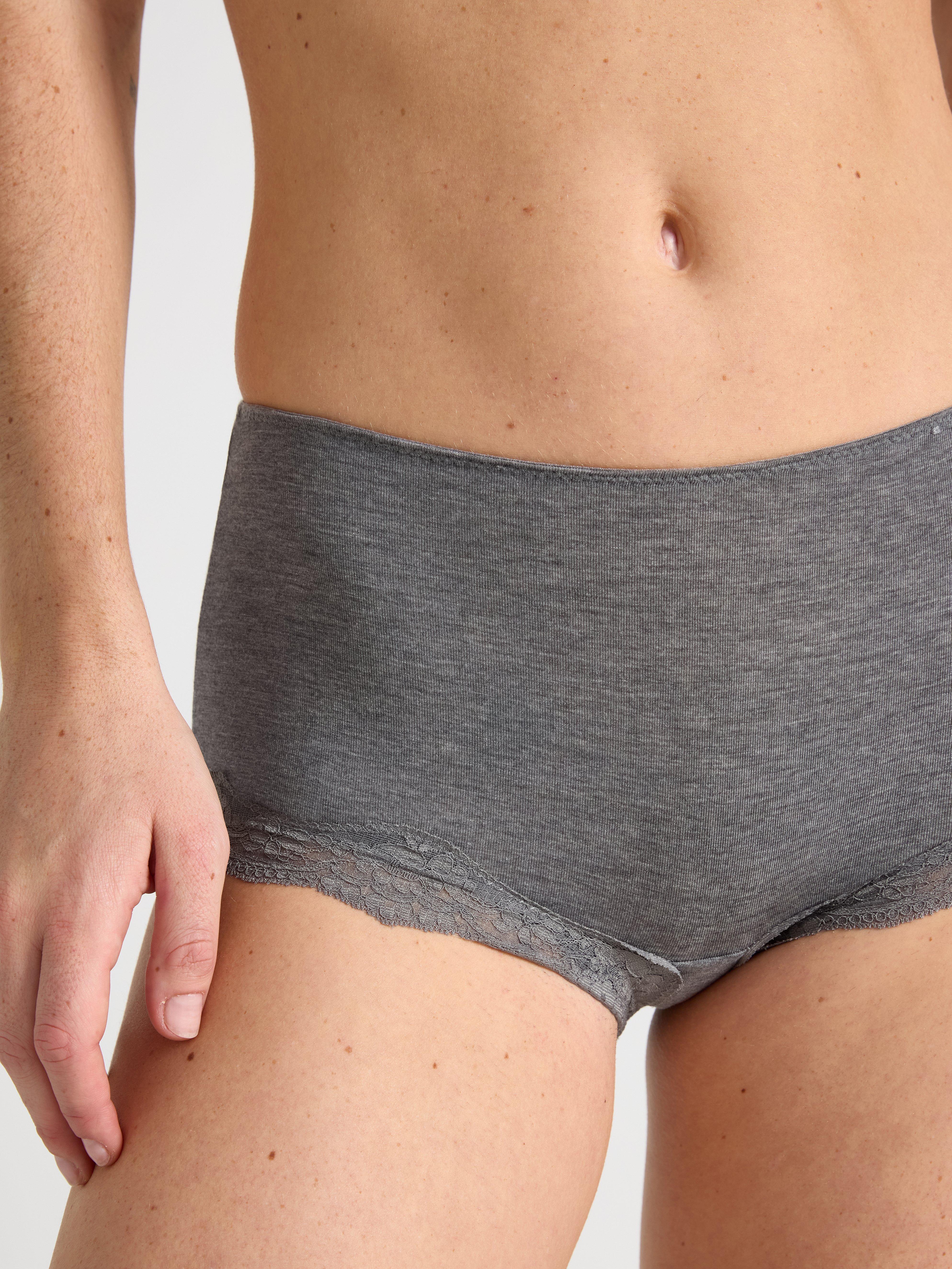 Boxerky regular waist šedé melírované