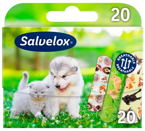 SALVELOX Salvelox Tier-Kinderpflaster 20 Stück neu