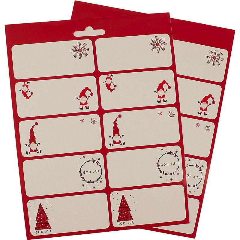 Etichette regalo autoadesive, confezione da 20