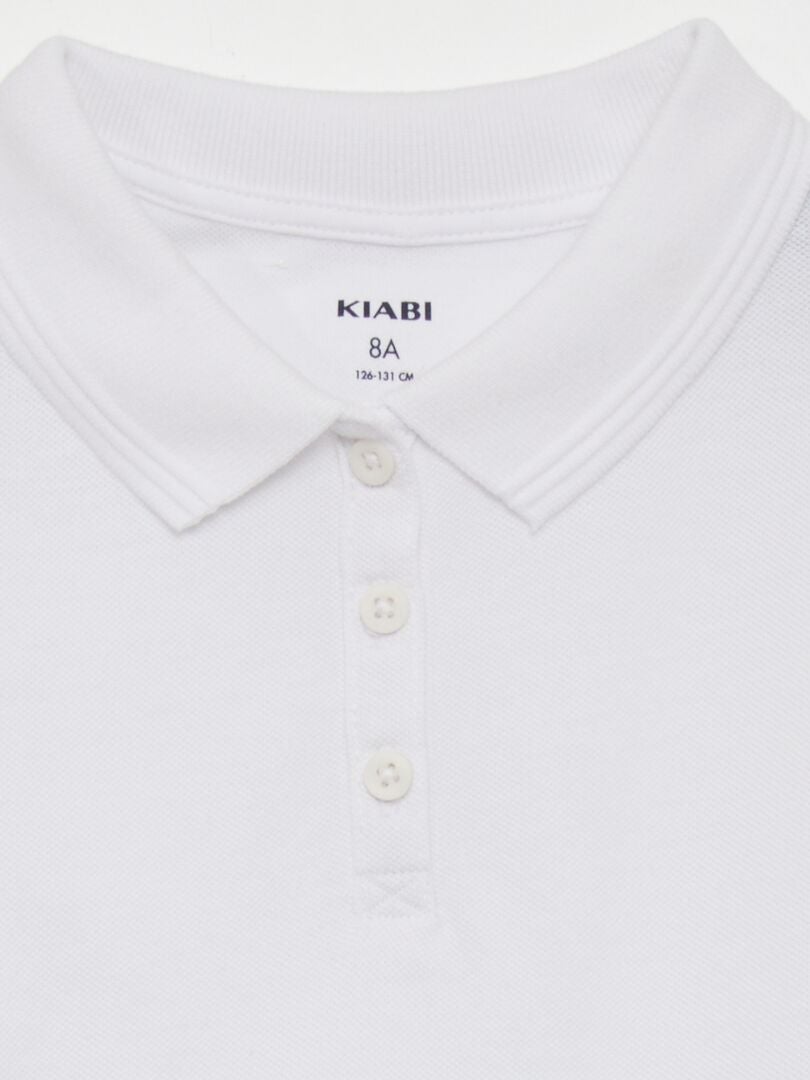 Polo shirt met korte mouwen - wit