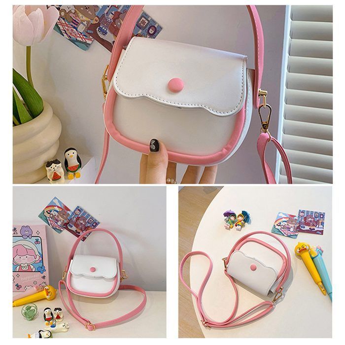 Schoudertas voor meisjes - 1, verstelbaar, crossbody te dragen, groen label