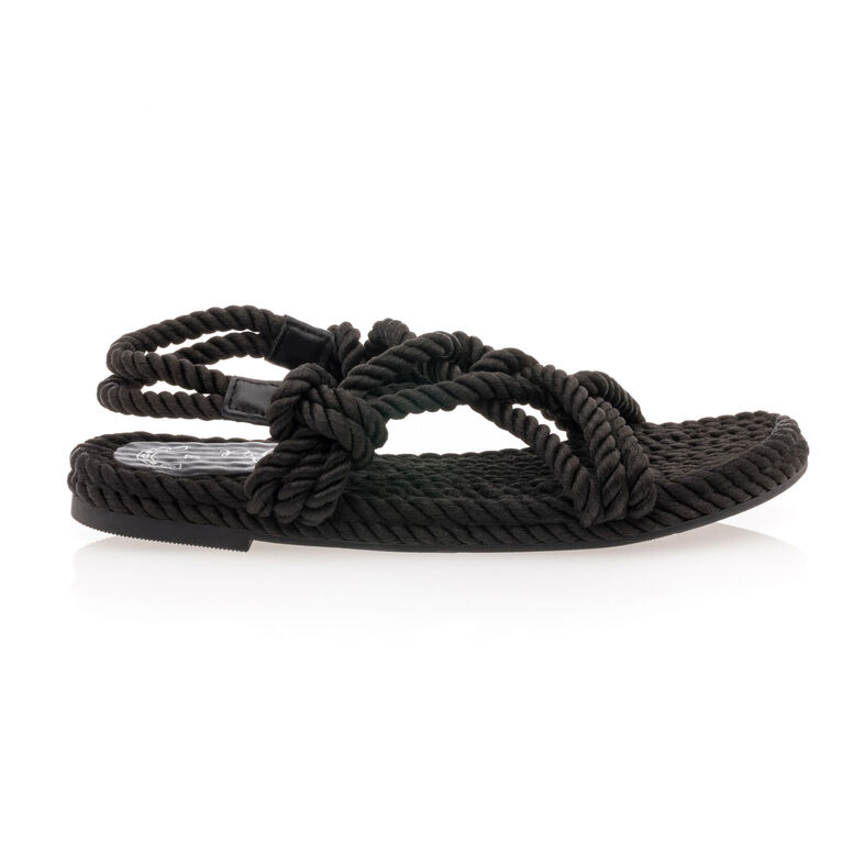 Schwarze Damensandalen / Zehenfreie Schuhe