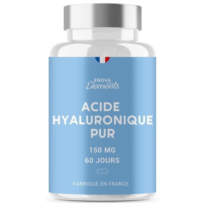 Pure Hyaluronic Acid - 150 mg/day - Anti-aging and Joint Health - 120 capsules - Food supplement - Made in France