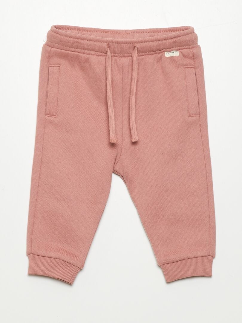 Pantalones deportivos de felpa - ROSA