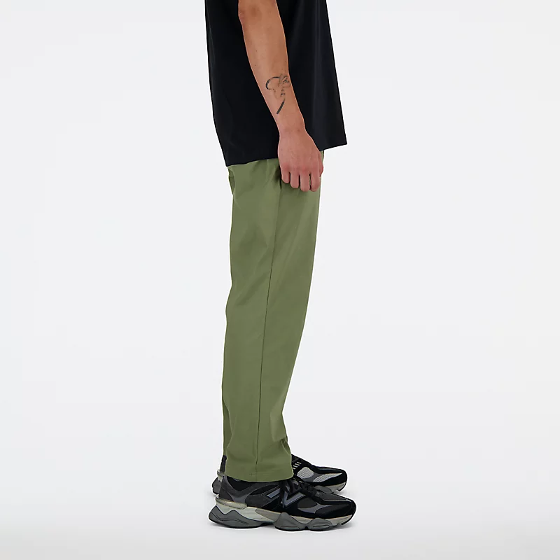 Herren-Twillhose mit geradem Bein, 28 Zoll (ca. 71 cm) - Dunkeloliv