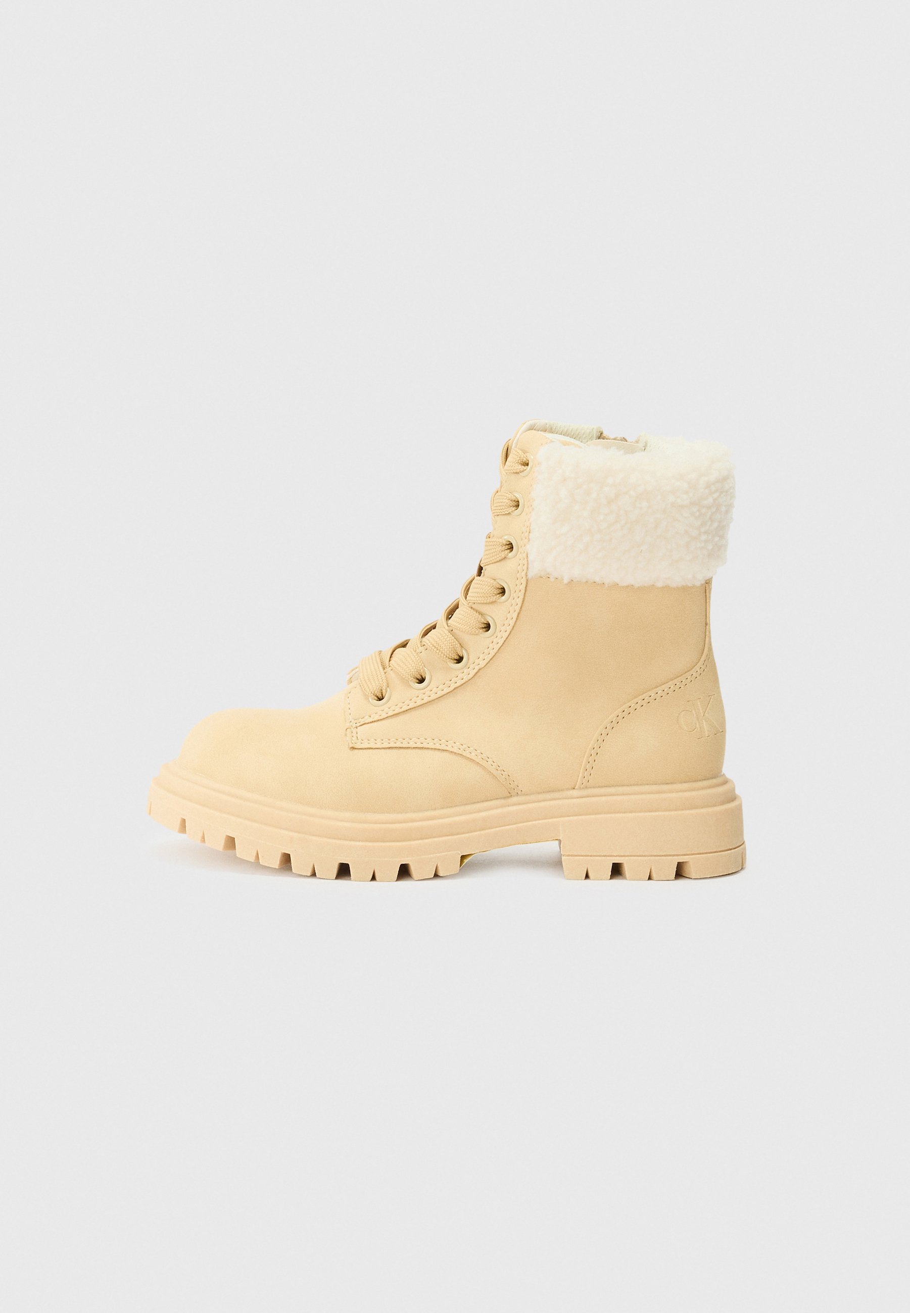 Calvin Klein Jeans COLLEEN UNISEX - Klassieke enkellaarsjes - beige