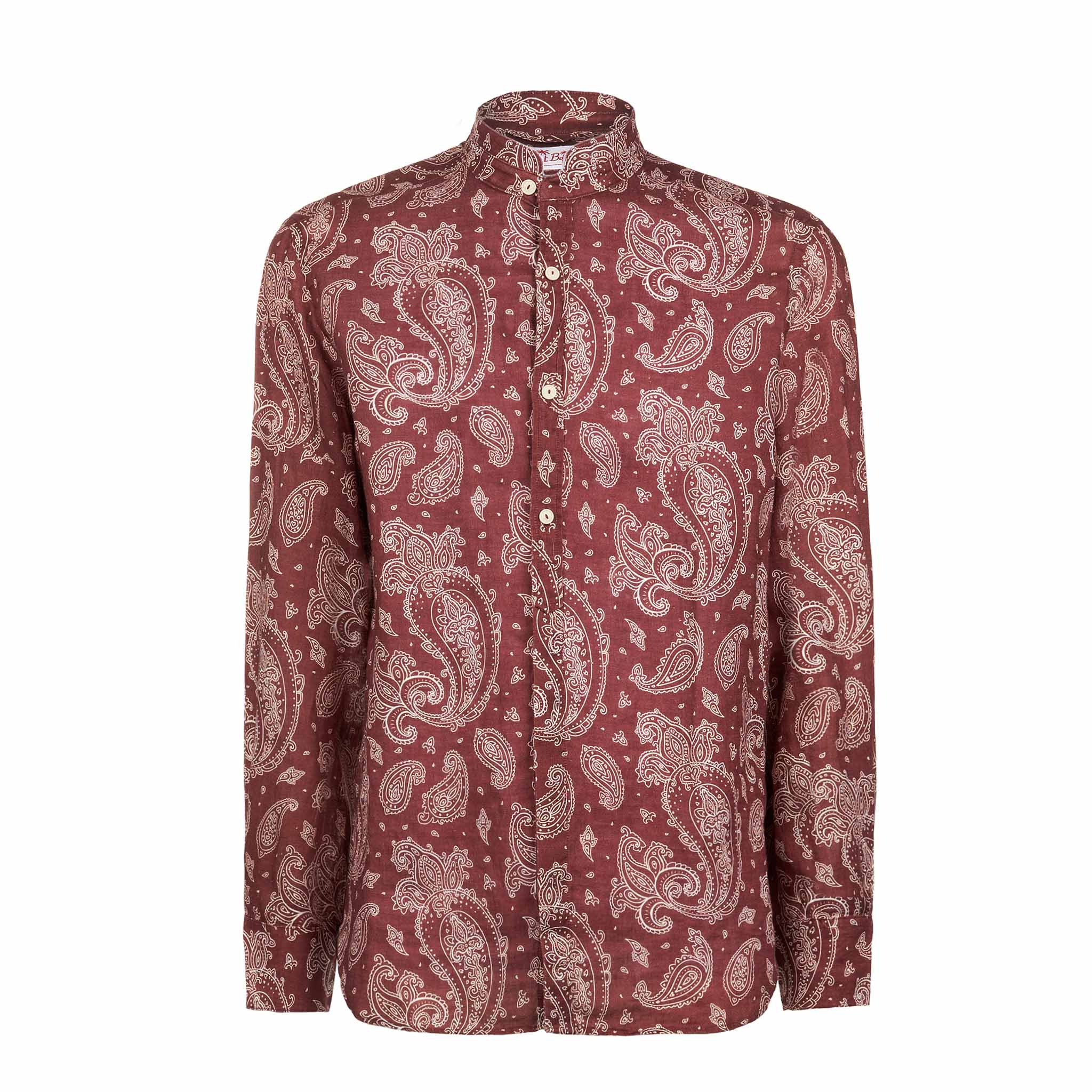 Herenoverhemd met paisleyprint