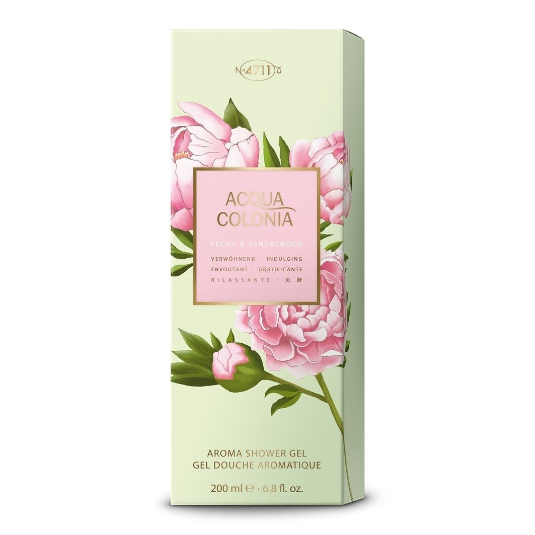 4711 Sprchový gél Acqua Colonia Pivonka a santalové drevo - 200 ml