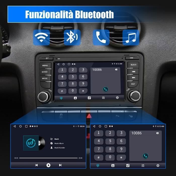 AWESAFE Android 13 Car Radio for Audi A3 8P/S3/RS3/Sportback 1GB+32GB with 7'' Touch Screen GPS WiFi FM