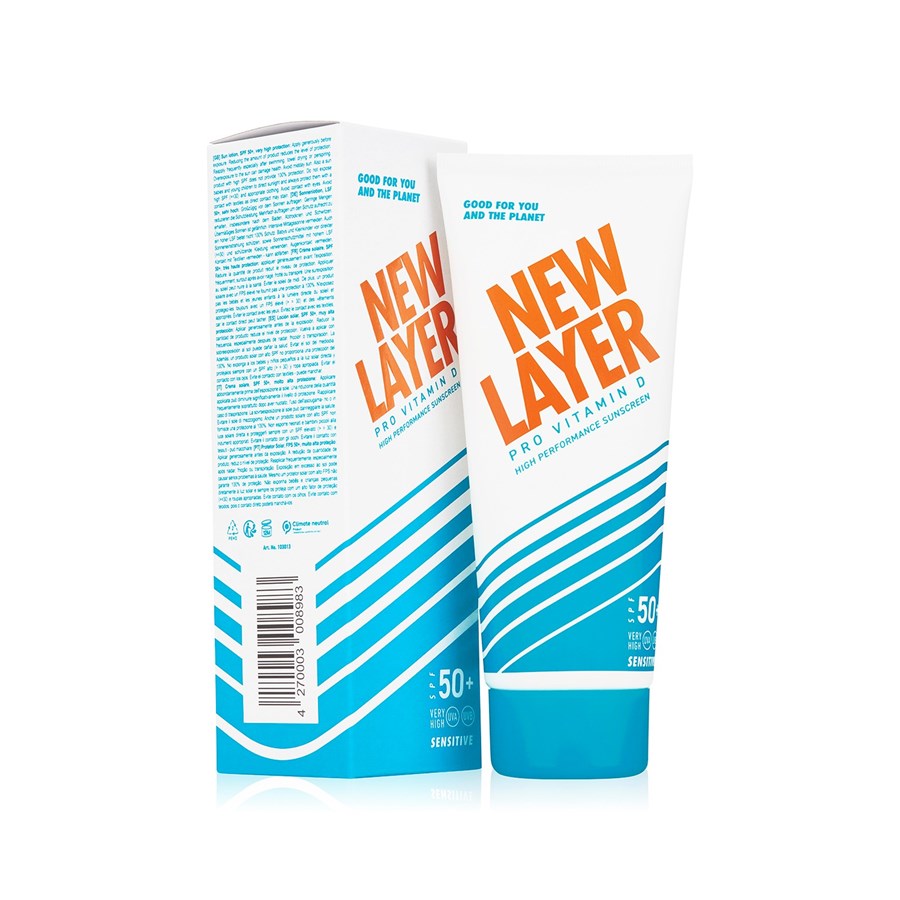 NEW LAYER Pro Vitamin D High Performance Sunscreen SPF 50+ Sensitive