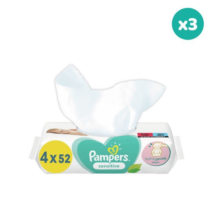 3x208 Lingettes Sensitive - Pampers