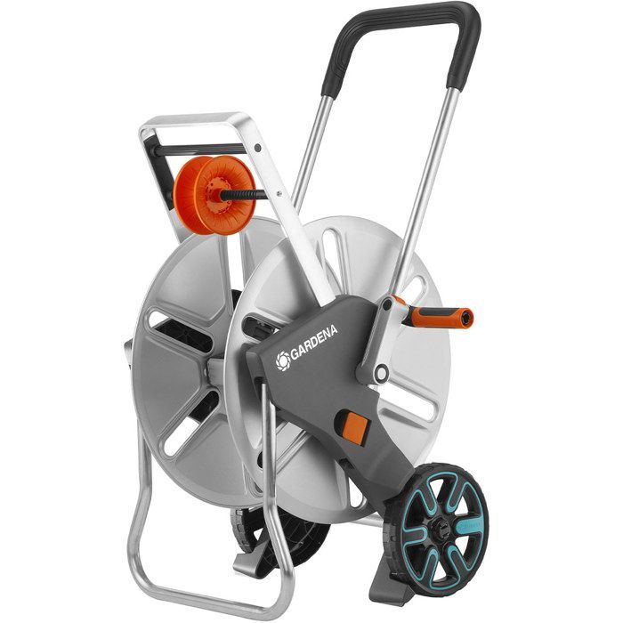 GARDENA CleverRoll L Easy Metal Hose Reel on Wheels - Max Length 100m - For Large Gardens - 5 Year Warranty