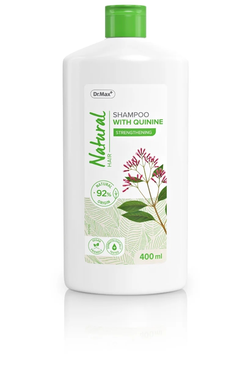 Dr.Max Dr.Max natuurlijke shampoo met kinine 400 ml tegen haaruitval