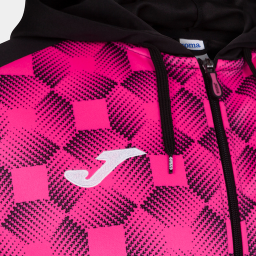Veste à capuche Joma Supernova III, noir/rose fluo